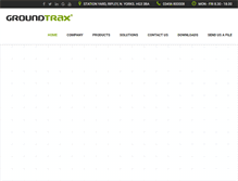 Tablet Screenshot of groundtrax.com